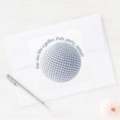 Feest als een golfer vierkante sticker (Envelop)