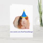 Feest als een Guinee varkenskaart (Achterkant)