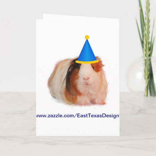 Feest als een Guinee varkenskaart (Achterkant)