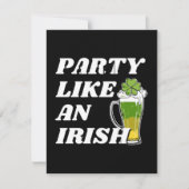 Feest als een Ier Feestdagenkaart (Voorkant)