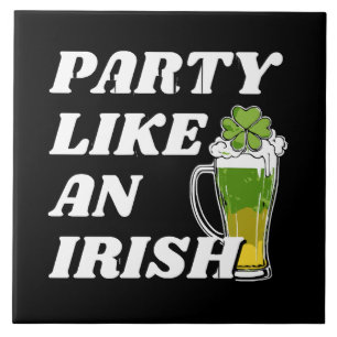 Feest als een Ier Tegeltje