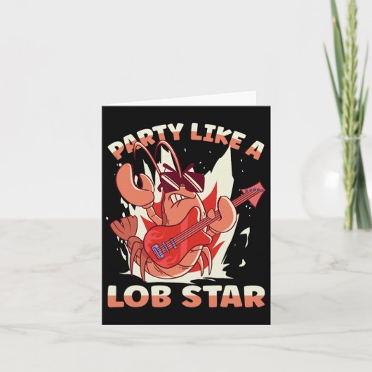 Feest als een lobster kaart (Voorkant)