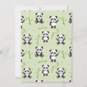 Feest als een Panda Kinderen Cute Verjaardagsfeest Kaart (Achterkant)