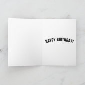 FEEST ALS EEN ROCK STAR VERJAARDAG WENSKAART KAART (Binnen)