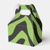 Feest als een Rockstar- Groene Favor Box Bedankdoosjes (Achterkant)