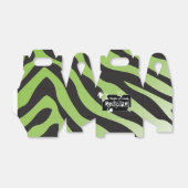 Feest als een Rockstar- Groene Favor Box Bedankdoosjes (Uitgevouwen)