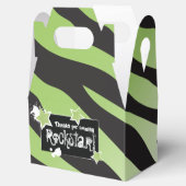 Feest als een Rockstar- Groene Favor Box Bedankdoosjes (Geopend)