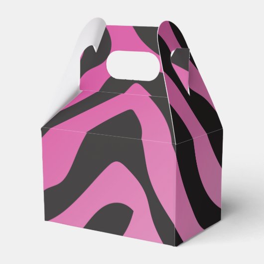 Feest als een Rockstar- Pink Favor Box Bedankdoosjes (Achterkant)