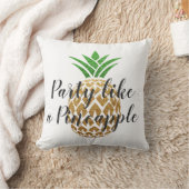 Feest als een tropische verjaardag van ananas kussen (Deken)