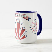 "Feest als het 1776 is!" Koffie/Thee Mok (Voorkant rechts)