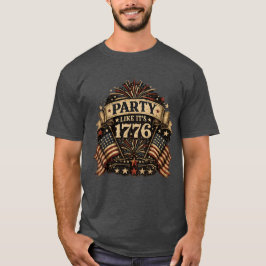 Feest als het 1776 is t-shirt