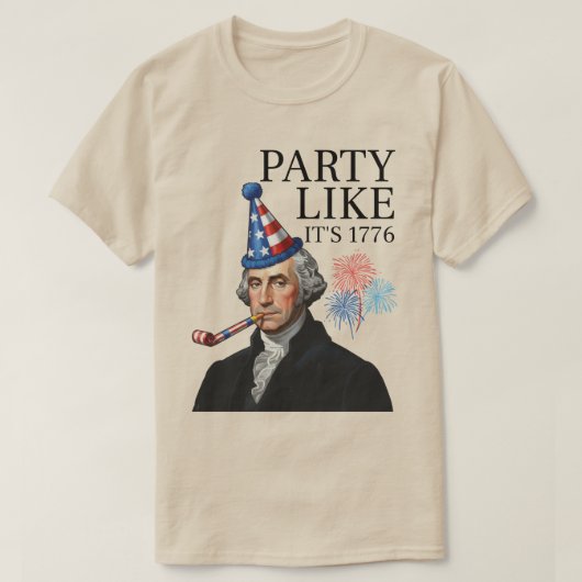 Feest als het 1776 is t-shirt (Design voorkant)