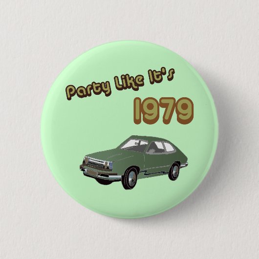 Feest als het 1979 is ronde button 5,7 cm (Voorkant)
