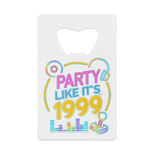 Feest als het 1999®™ is – Neon Soundtrack Creditkaart Flessenopener