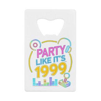 Feest als het 1999®™ is – Neon Soundtrack Creditkaart Flessenopener
