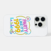 Feest als het 1999 is®™ – Neon Soundtrack iPhone Hoesje (Achterkant horizontaal)