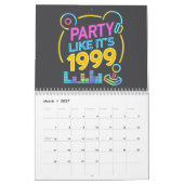 Feest als het 1999®™ is – Neon Soundtrack  Kalender (Mar 2027)