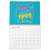 Feest als het 1999®™ is – Neon Soundtrack  Kalender (Jan 2027)