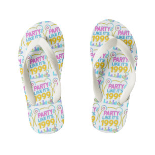 Feest als het 1999®™ is – Neon Soundtrack Kinder Teenslippers
