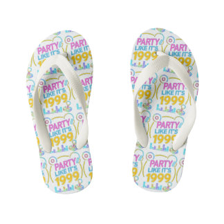 Feest als het 1999®™ is – Neon Soundtrack Kinder Teenslippers