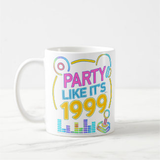 Feest Als Het 1999®™ Is – Neon Soundtrack Koffiemok