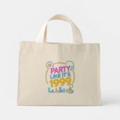 Feest als het 1999 is®™ – Neon Soundtrack Mini Tote Bag (Achterkant)