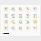 Feest Als Het 1999 Is®™ – Neon Soundtrack Ronde Sticker (Vel)