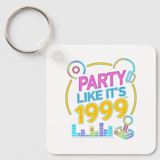 Feest als het 1999 is®™ – Neon Soundtrack Sleutelhanger (Voorkant)