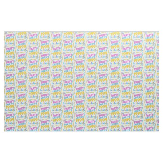 Feest als het 1999 is®™ – Neon Soundtrack Stof (Fat Quarter)