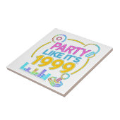 Feest als het 1999 is®™ – Neon Soundtrack Tegeltje (Zijkant)
