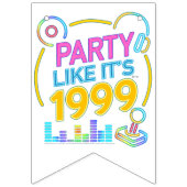Feest Als Het 1999®™ Is – Neon Soundtrack Vlaggetjes (Derde vlag)