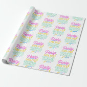 Feest Als Het 1999®™ Is – Neon Voltage Cadeaupapier (Uitgerold)