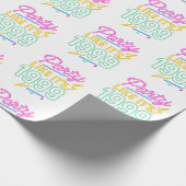 Feest Als Het 1999®™ Is – Neon Voltage Cadeaupapier (Hoek)