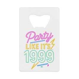 Feest Als Het 1999®™ Is – Neon Voltage Creditkaart Flessenopener