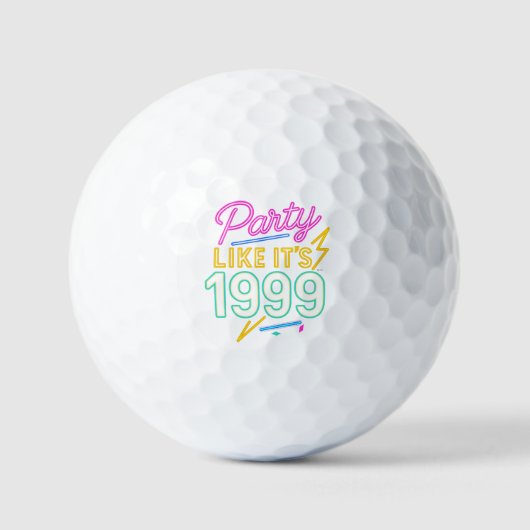 Feest Als Het 1999 Is®™ – Neon Voltage Golfballen (Voorkant)