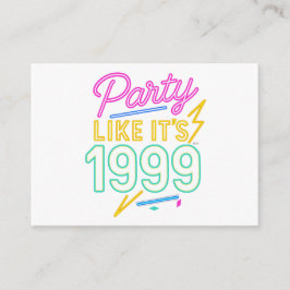 Feest als het 1999®™ is – Neon Voltage Informatiekaartje