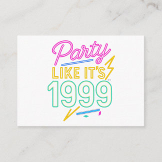 Feest als het 1999®™ is – Neon Voltage Informatiekaartje