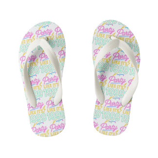 Feest als het 1999 is®™ – Neon Voltage Kinder Teenslippers
