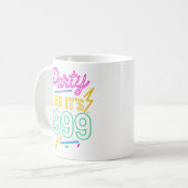 Feest Als Het 1999®™ Is – Neon Voltage Koffiemok (Voorkant links)