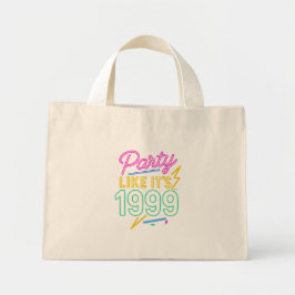 Feest als het 1999 is – Neon Voltage Mini Tote Bag