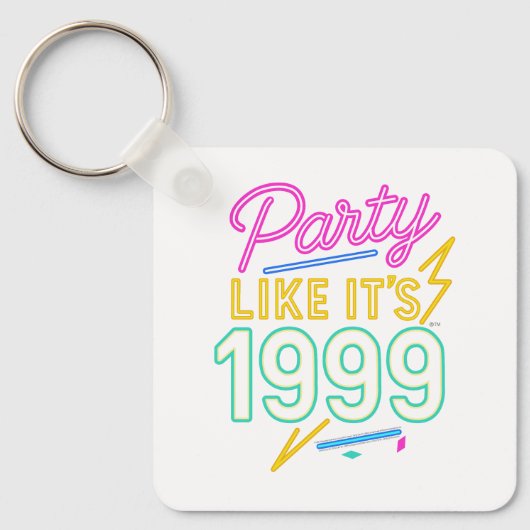Feest Als Het 1999 Is – Neon Voltage Sleutelhanger (Voorkant)