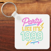 Feest Als Het 1999 Is – Neon Voltage Sleutelhanger (Voorkant)