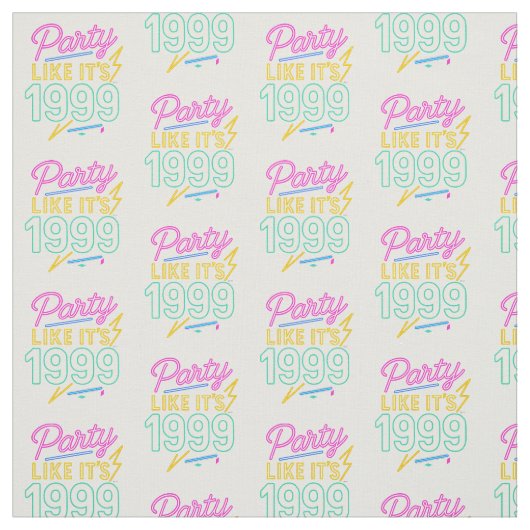 Feest Als Het 1999®™ Is – Neon Voltage Stof (Swatch)