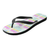 Feest als het 1999®™ is – Neon Voltage Teenslippers (Schuin)