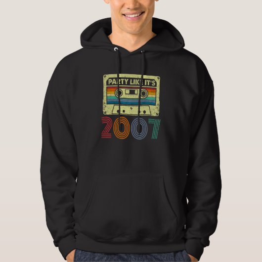 Feest Als Het 2007 Retro 70s Feest Outfit Kostuum Hoodie (Voorkant)