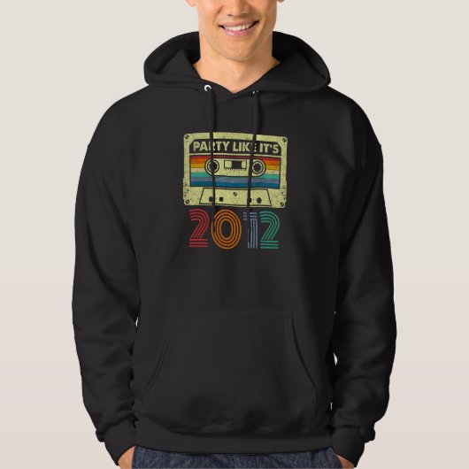 Feest Als Het 2012 Retro 70s Feest Outfit Kostuum  Hoodie (Voorkant)