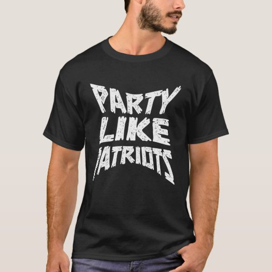 Feest als patriotten t-shirt (Voorkant)