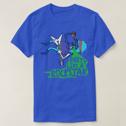 FEEST ALS ROCKSTAR T-SHIRT (Design voorkant)