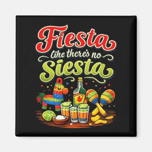 Feest alsof er geen siësta is feestcrew Fiesta als Magneet (Voorkant)