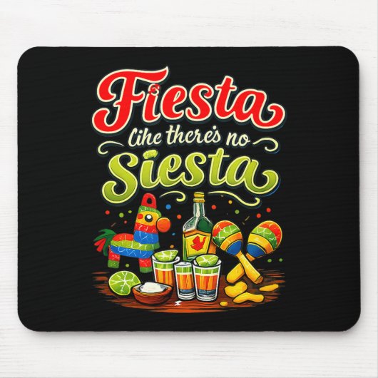 Feest alsof er geen siësta is feestcrew Fiesta als Muismat (Voorkant)